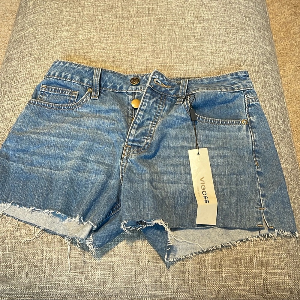 VIGOSS Womens ACE High Rise Jean Shorts Size 27